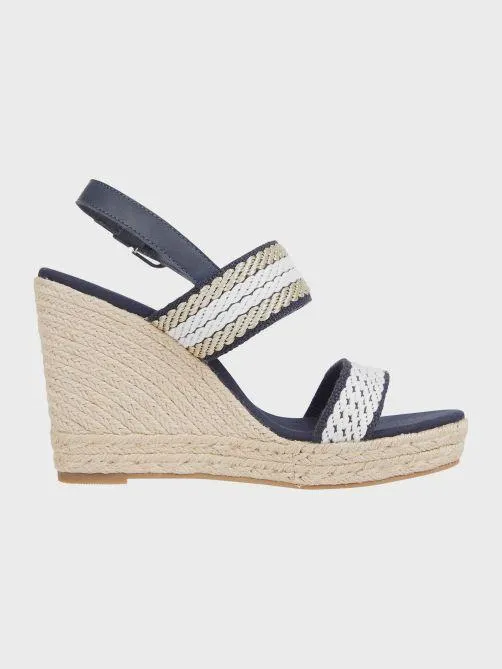 Webbing Wedge Sandals