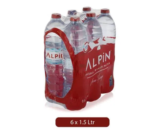 Alpin Alkaline Natural Mineral Water - 6 x 1.5 L