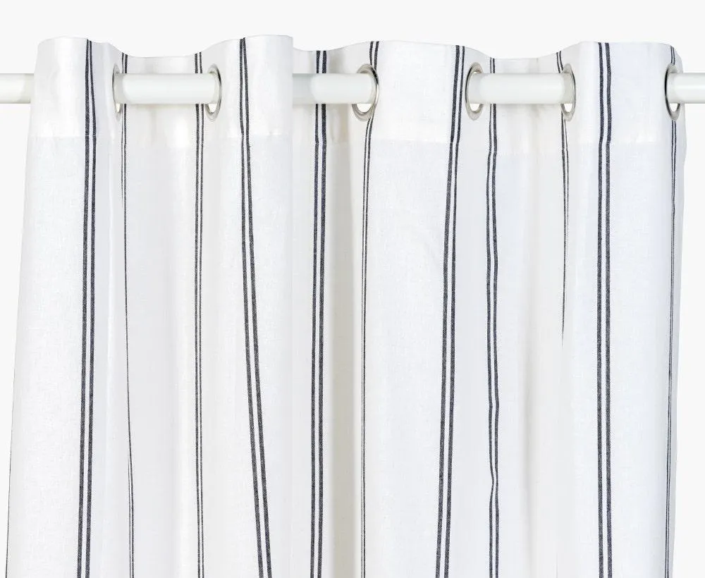 Curtain Zele Wh-Blk 130X350Cm