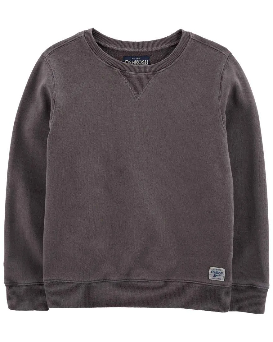 French Terry Pullover Sweatshirt