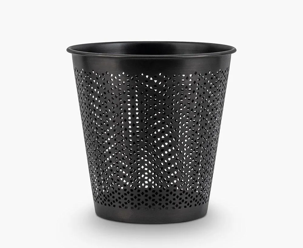Punched Metal Waste Basket