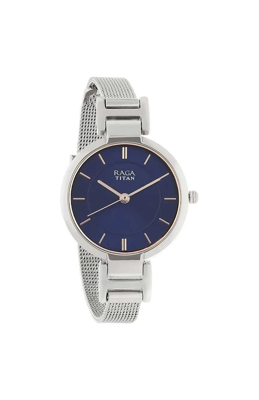 Titan Blue Dial Analog Watch for Women