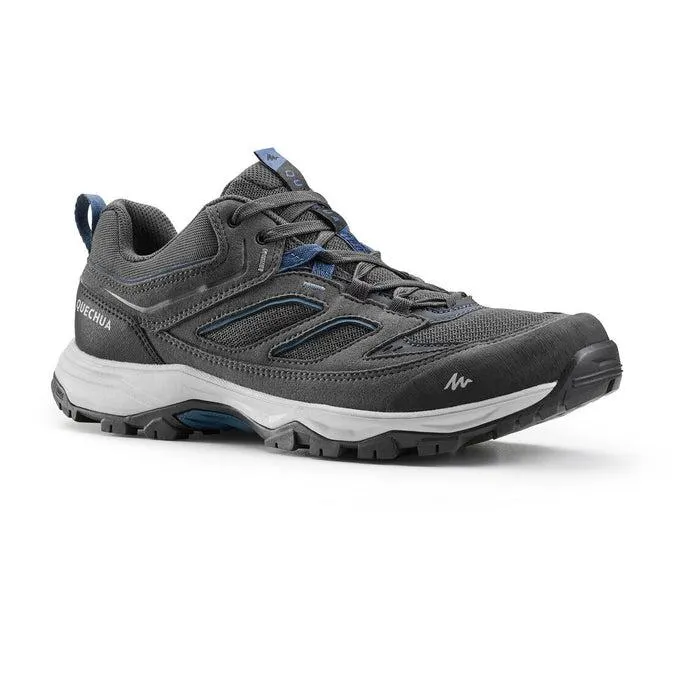 Men's mountain hiking shoes - MH100 - Grey