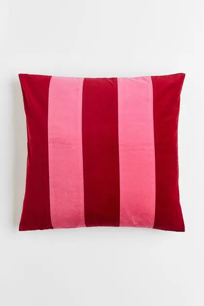 Cotton velvet cushion cover