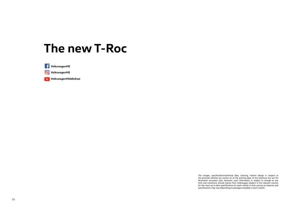The New T-Roc from 31 January to 30 June 2024 - Offers page 24