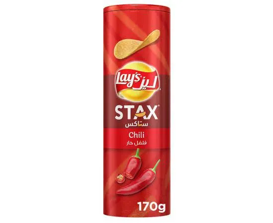Lays Stax Chili Potato Crisps, 170g