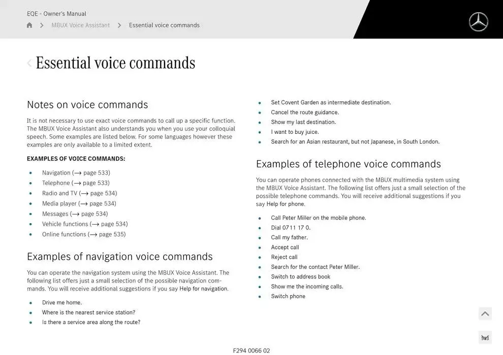 EQE SUV from 14 January to 30 April 2025 - Offers page 533