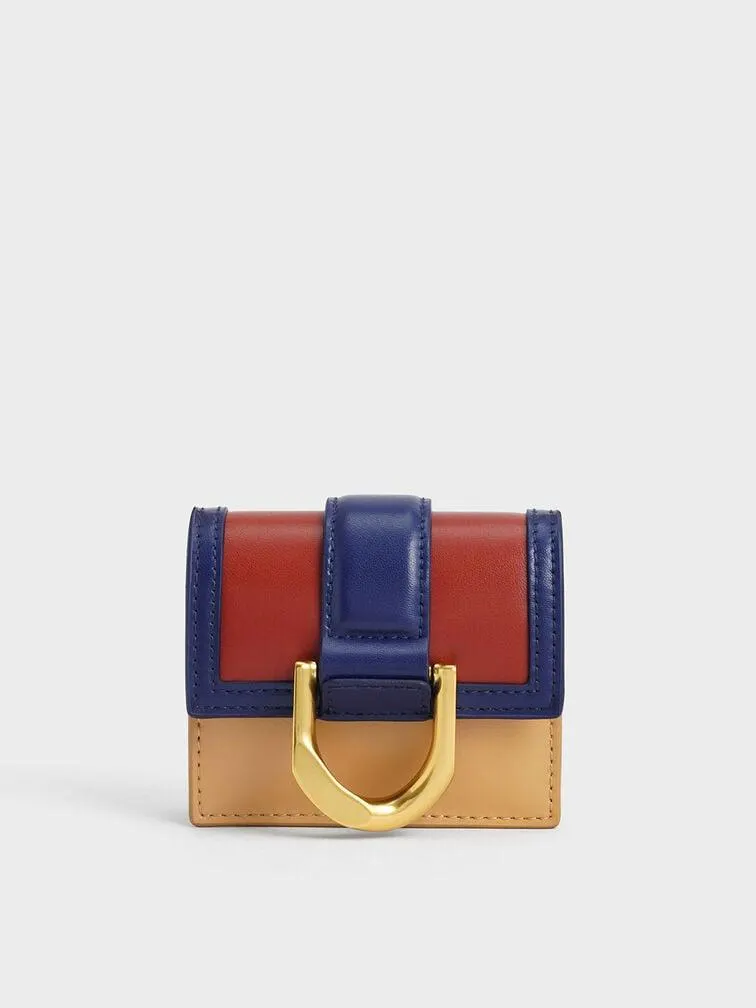 Gabine Colour-Block Chain-Link Card Holder