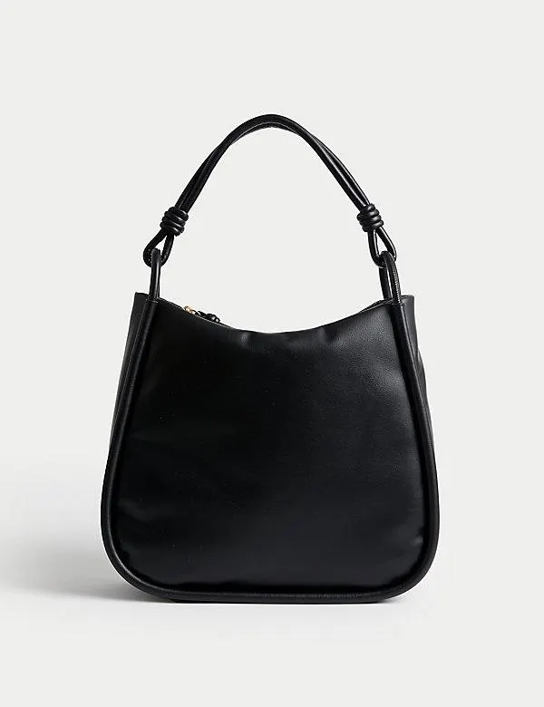 Faux Leather Shoulder Bag