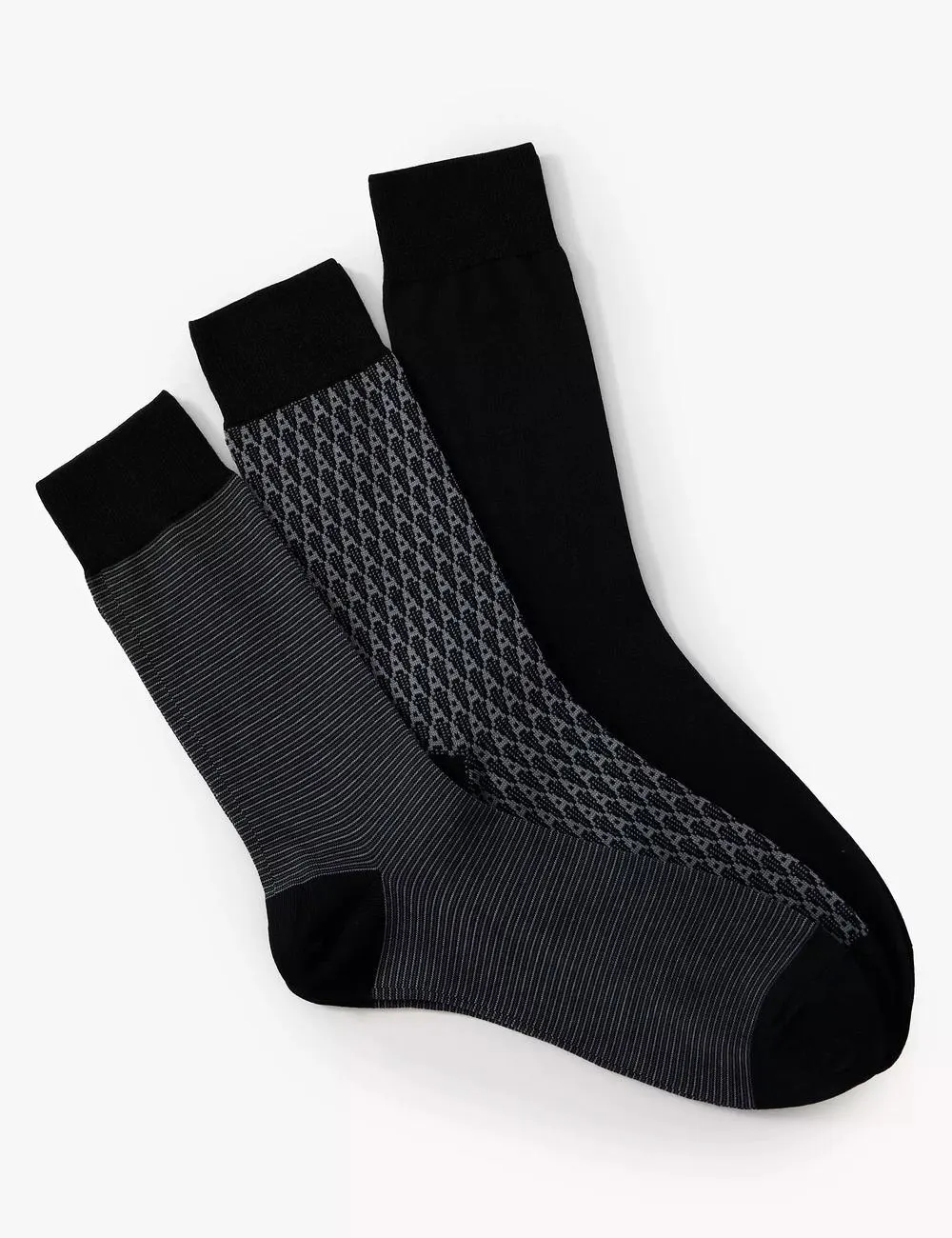 3pk Assorted Modal Pima Cotton Socks