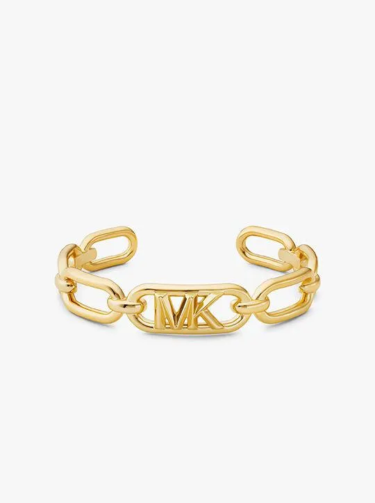 Michael Kors 14K Gold-Plated Frozen Empire Link Cuff Bracelet