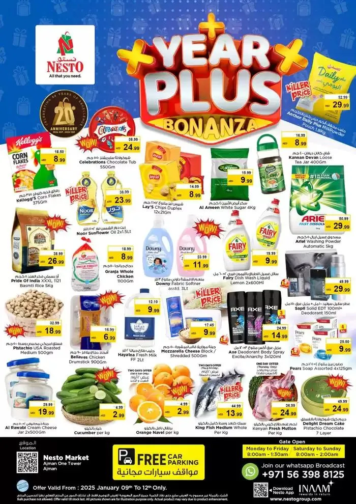 Nesto YEAR PLUS BONANZA ONE TOWER from 9 January to 13 January 2025 - Offers page 1