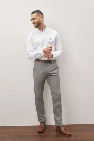 Printed Belted Soft Touch Chino Trousers