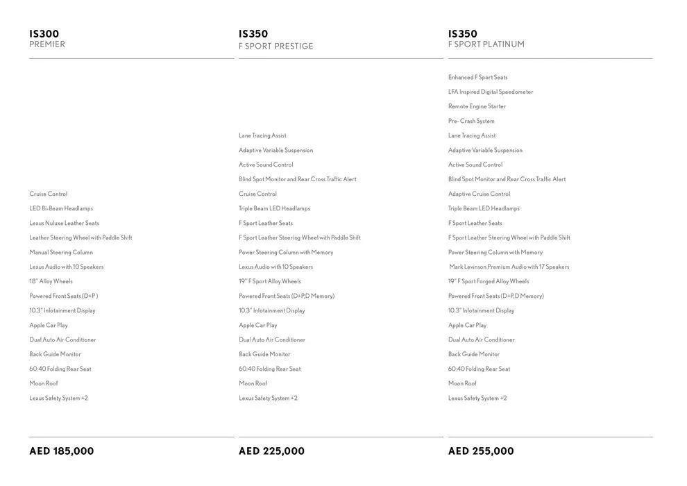 Lexus IS 2024 from 15 May to 31 December 2024 - Offers page 2