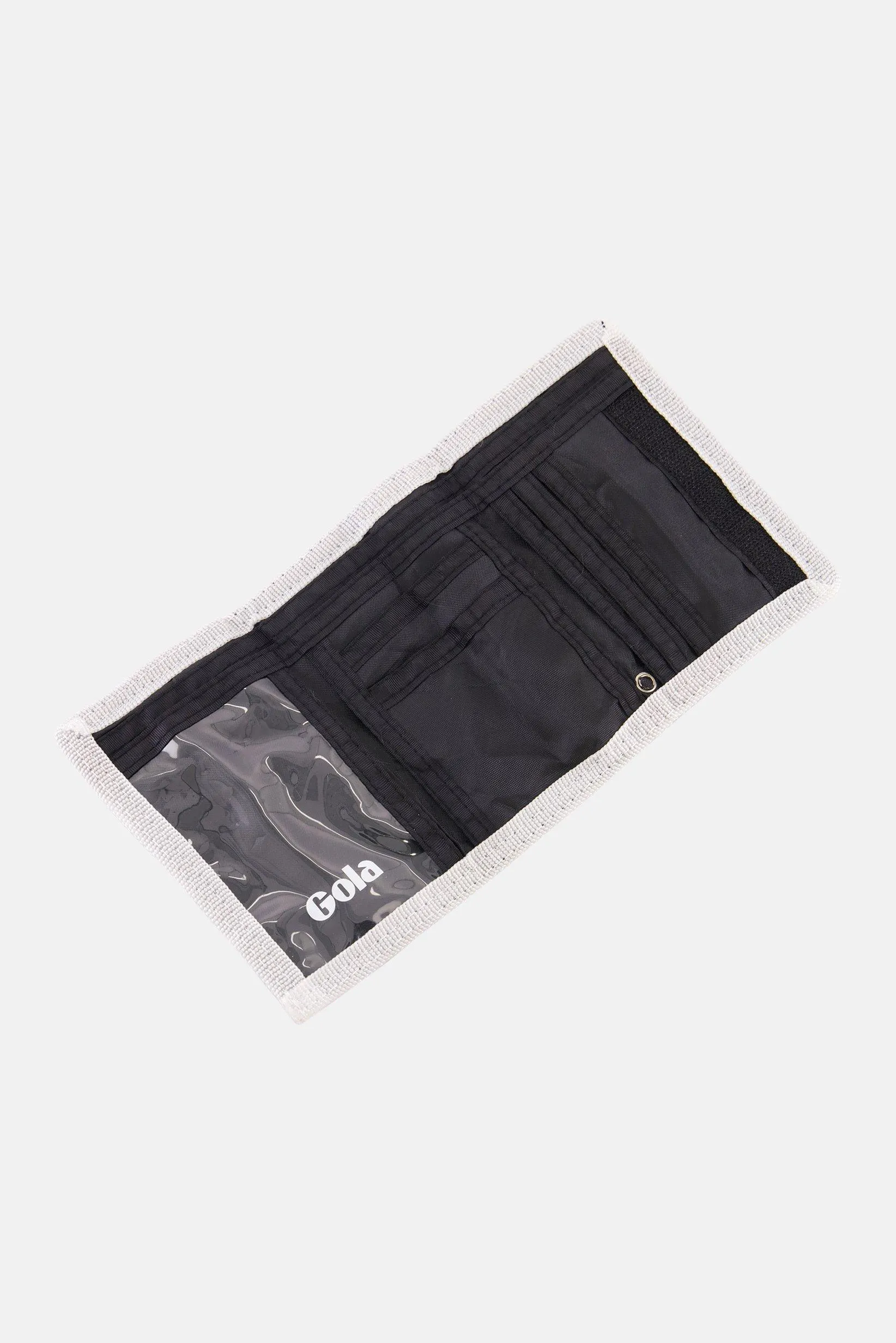 Men Brand Logo Wallet 9,5 H x 14 L x 1,5 W cm, Blue/Red/White