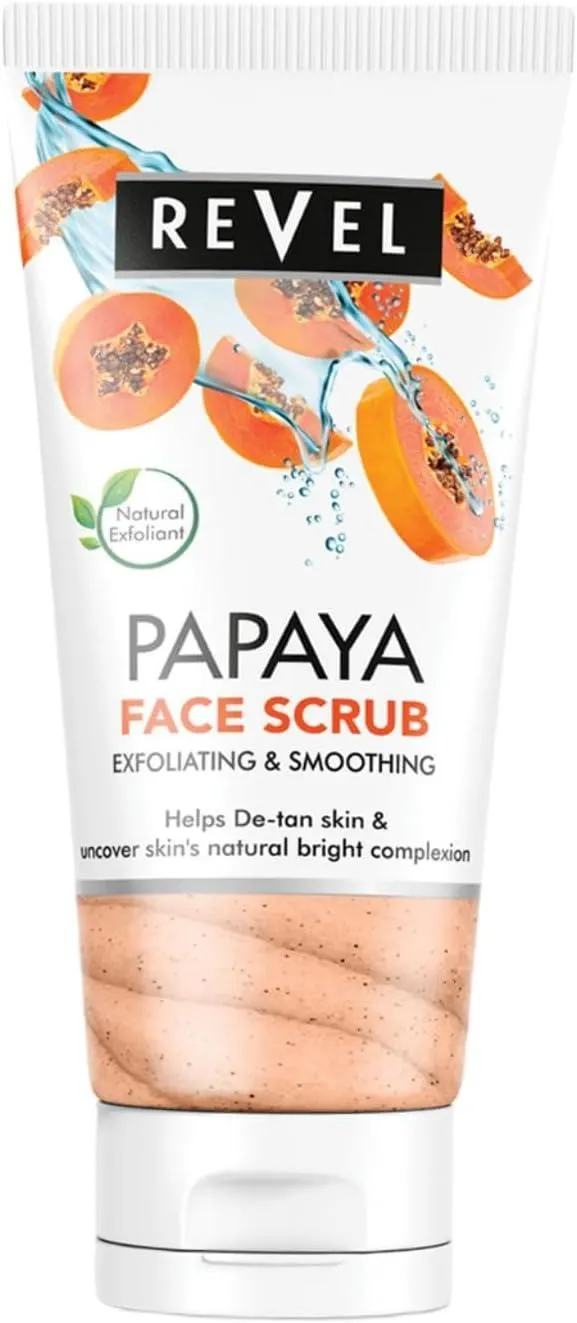 Revel Beauty Skin Care Papaya Face Scrub For Men & Women 150ml