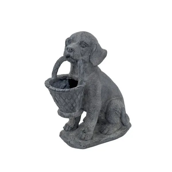 Dog Holding Basket Planter (SA60011-DS)