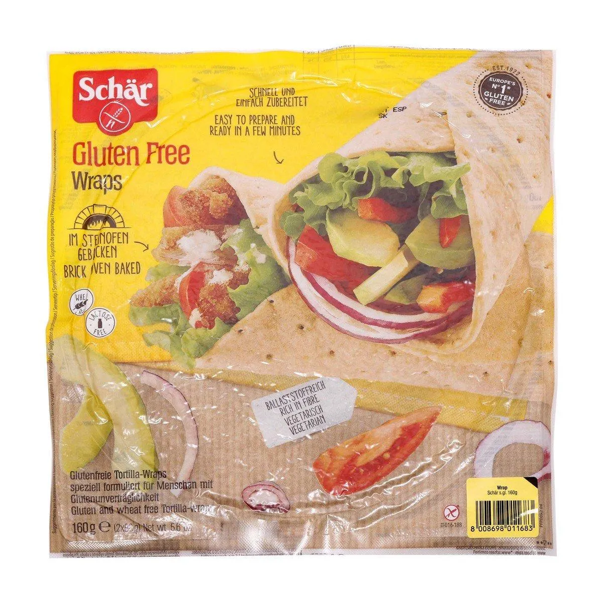 Schar Tortilla Wrap Gluten Free 160 g