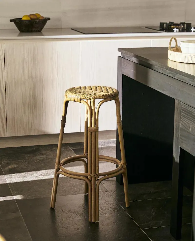 RATTAN STOOL