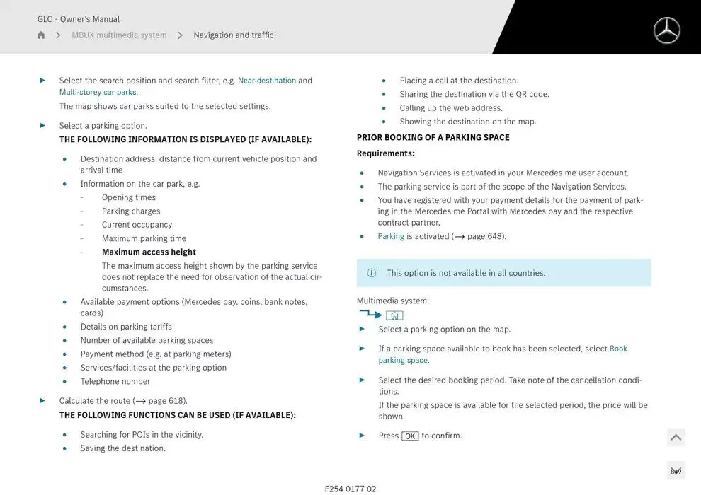 GLC SUV from 14 January to 30 April 2025 - Offers page 649