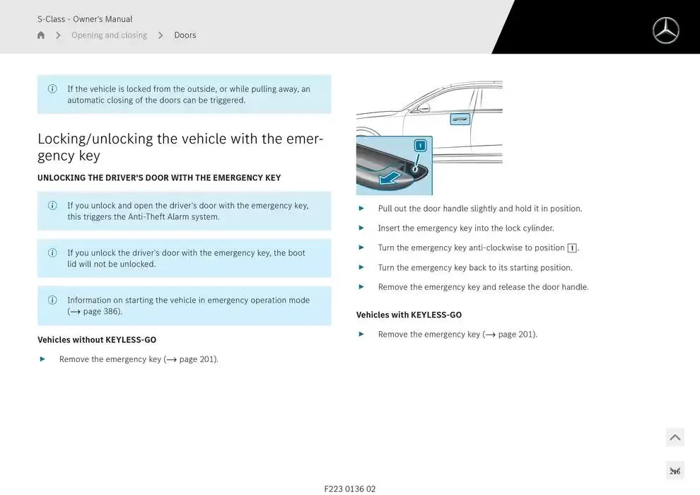 S-Class Saloon Long from 14 January to 30 April 2025 - Offers page 196