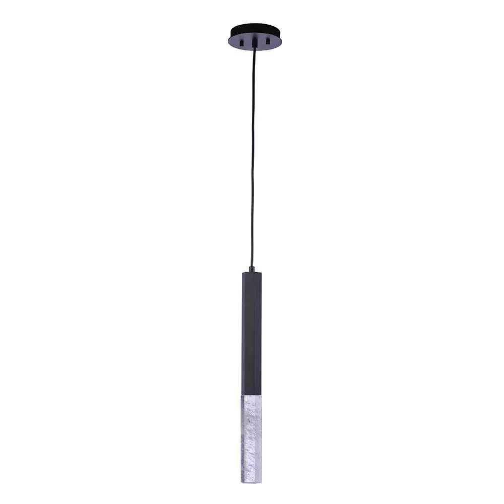 Cypress 1 Light LED Pendant - 20" - Black