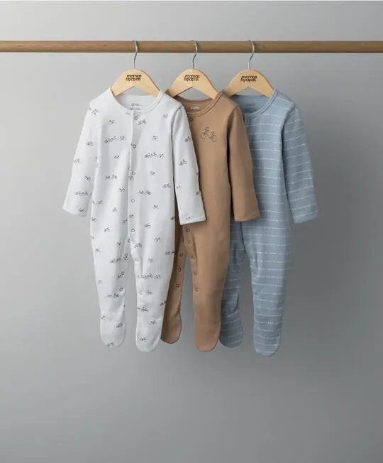 3 Pack Bike Ride Sleepsuits