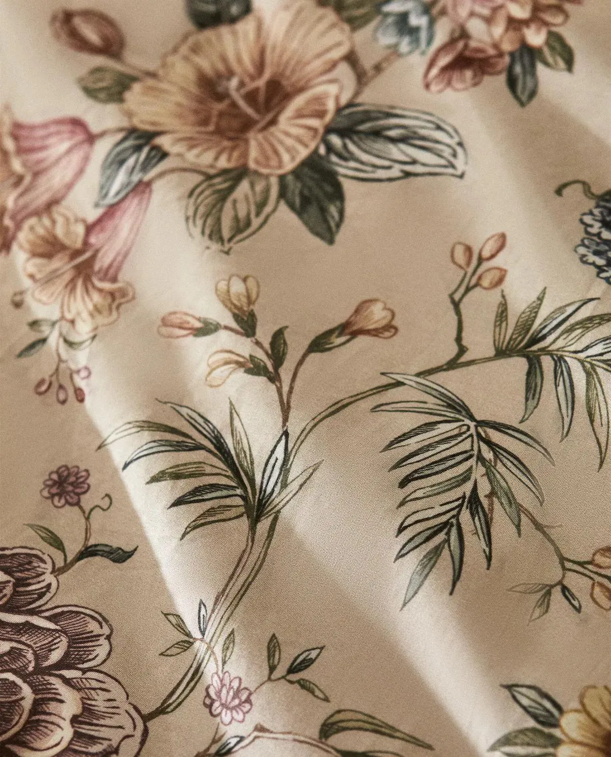 FLORAL PRINT DUVET COVER