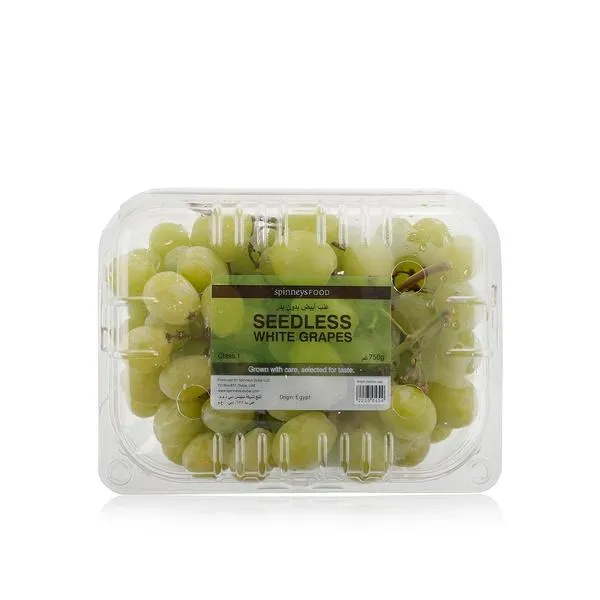 SpinneysFOOD white seedless grapes 750g