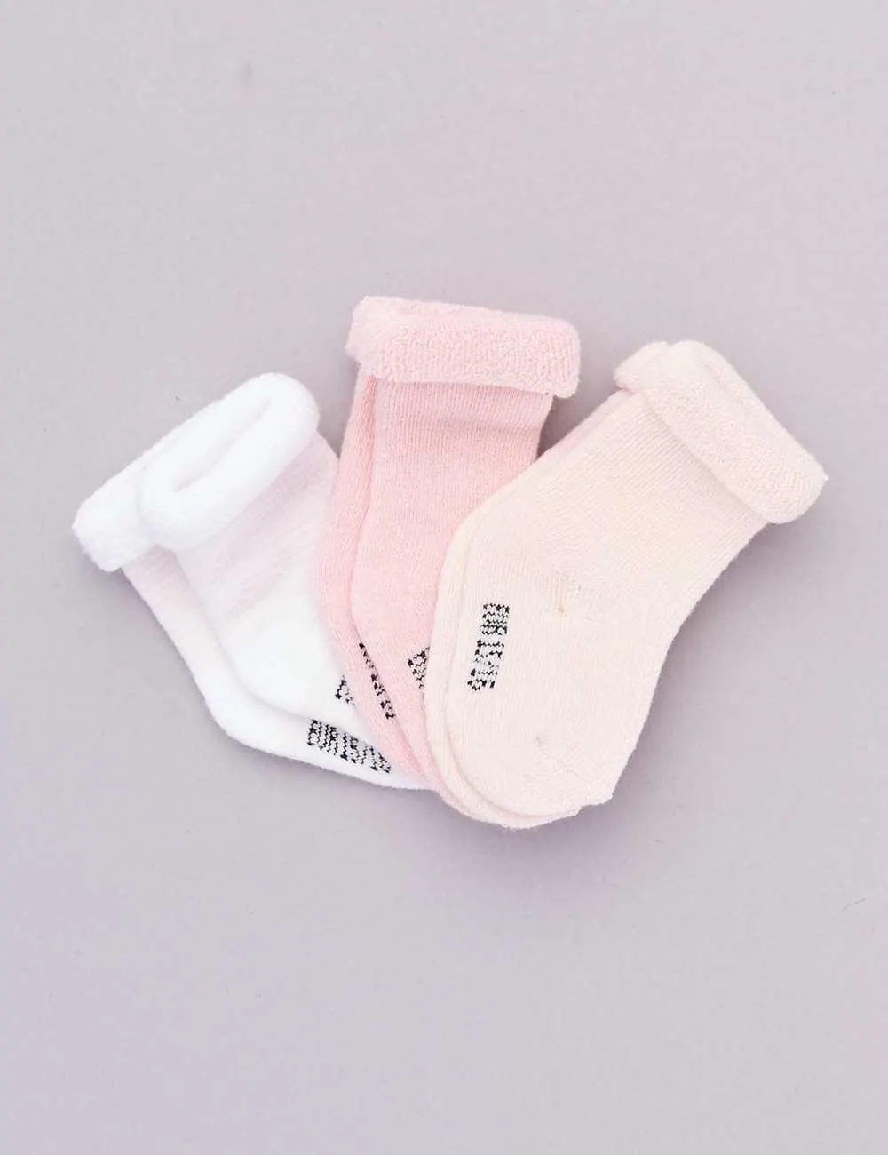 Pack of 3 pairs of baby socks