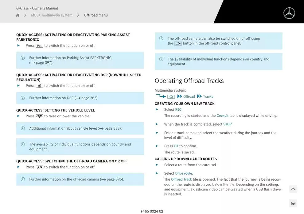 G-Class SUV from 14 January to 30 April 2025 - Offers page 485