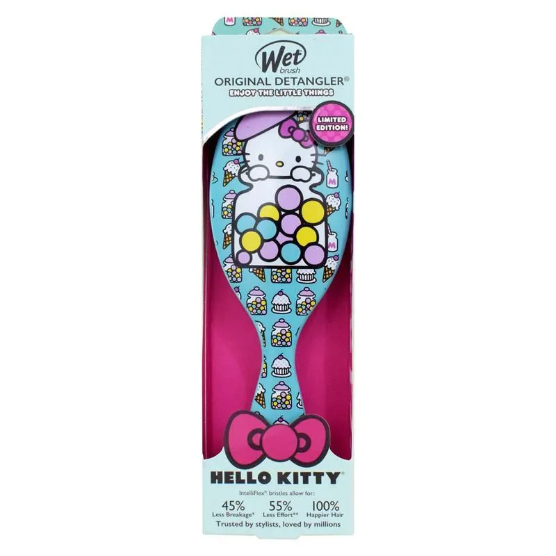 Wet Brush Original Detangler Hello Kitty Candy Jar Blue