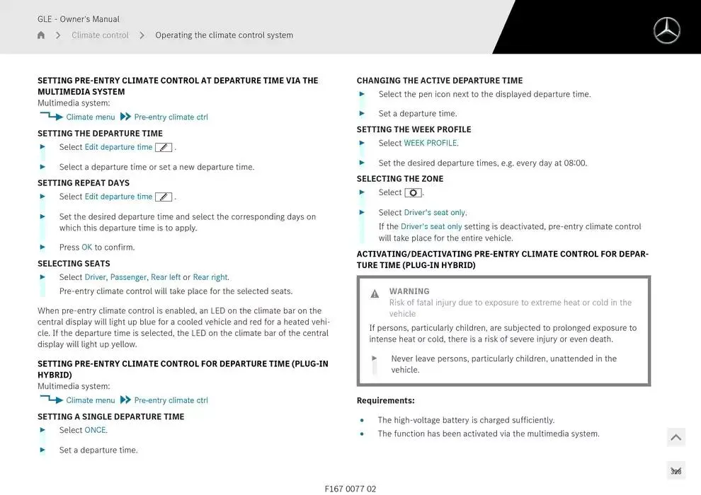 GLE SUV from 14 January to 30 April 2025 - Offers page 328