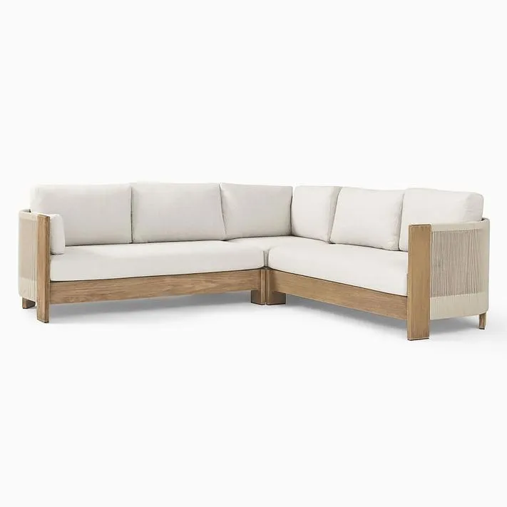 Porto Outdoor 3-Piece L-Shaped Sectional (254cm)