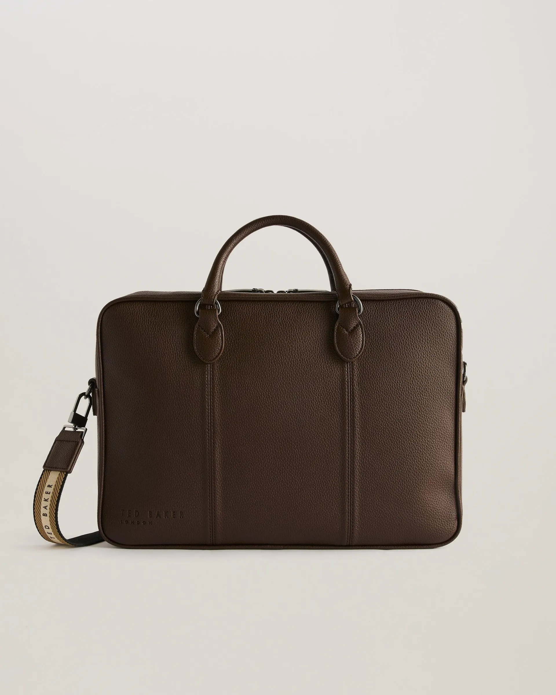 Kaden Faux Leather Document Bag Brn-Choc