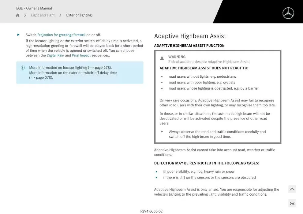 EQE SUV from 14 January to 30 April 2025 - Offers page 274