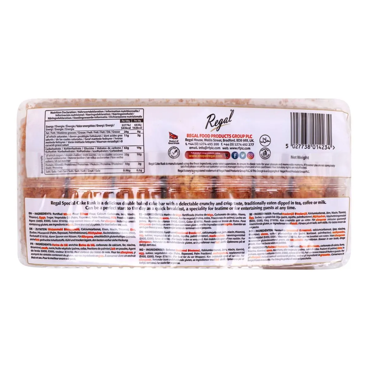 Regal Bakery Special Original Cake Rusk 500 g