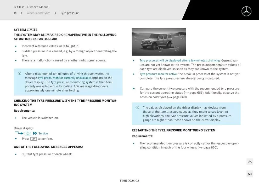 G-Class SUV from 14 January to 30 April 2025 - Offers page 662