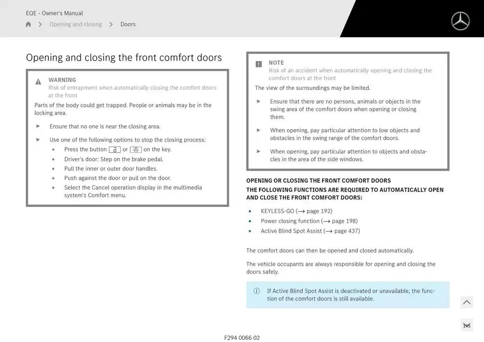 EQE SUV from 14 January to 30 April 2025 - Offers page 195