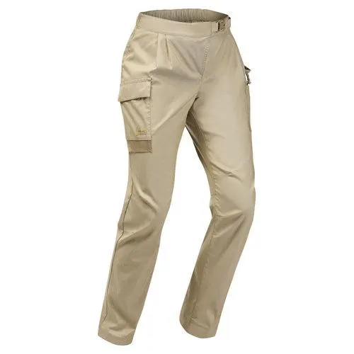 Women’s Anti-UV Desert Trekking Trousers DESERT 900 Beige