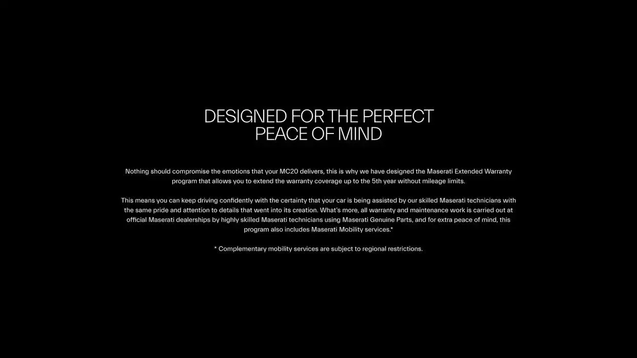 Maserati MC20 from 5 February to 31 July 2025 - Offers page 3