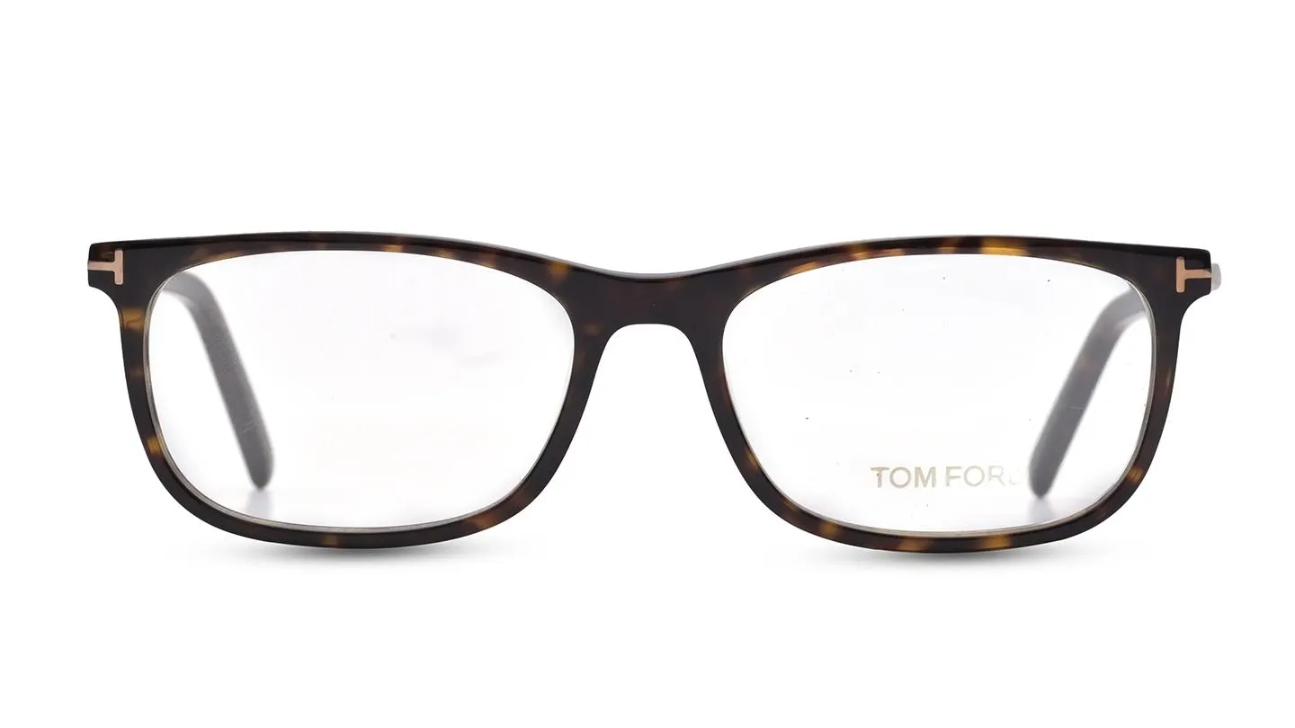 Men Geometric Shiny Black Eyeglass