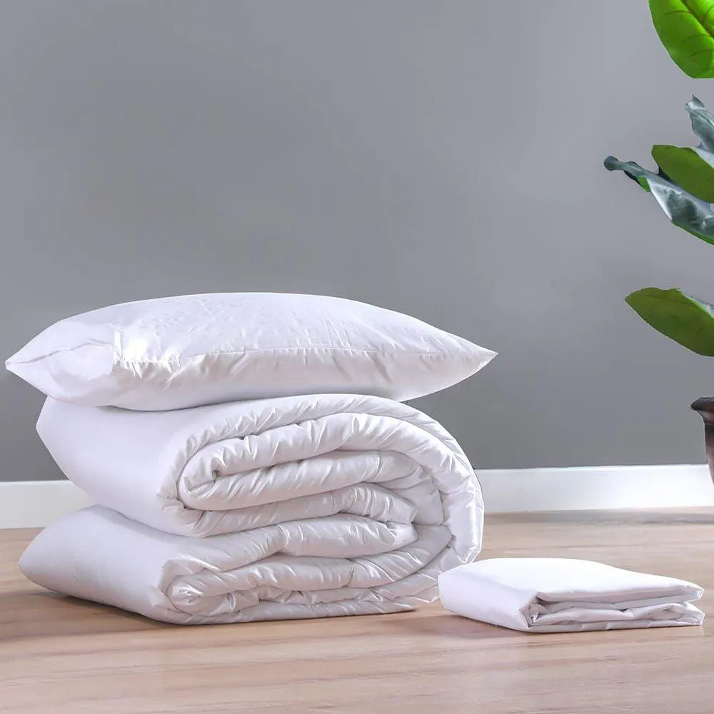 Urbane Stripes 3-Piece Comforter Set - 150x230 cm - White