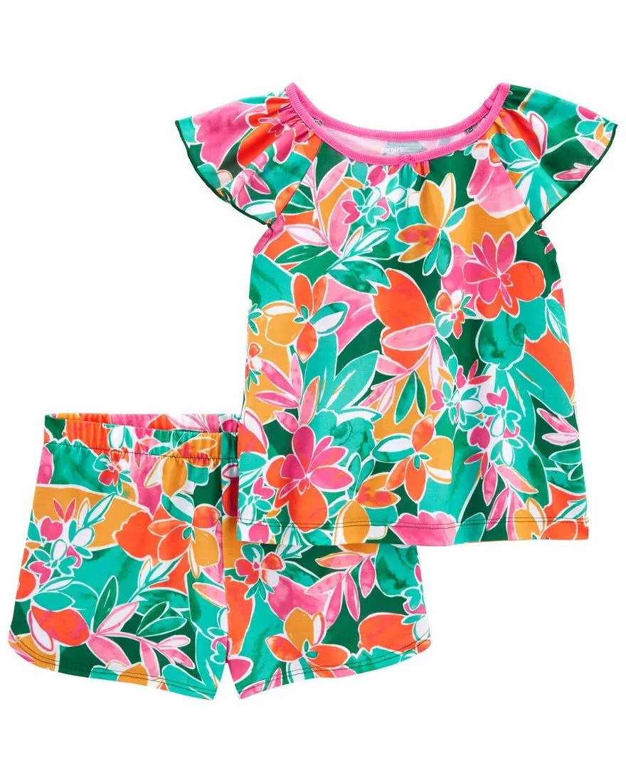 2-Piece Tropical Loose Fit PJs