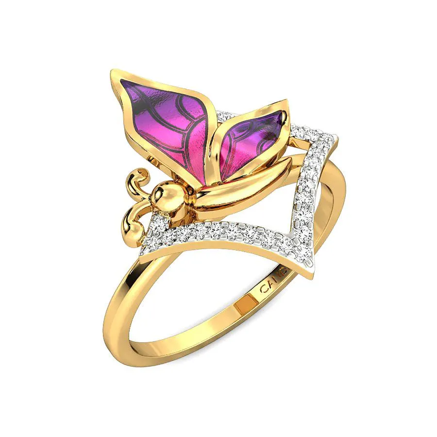 Kimana Butterfly Diamond Ring