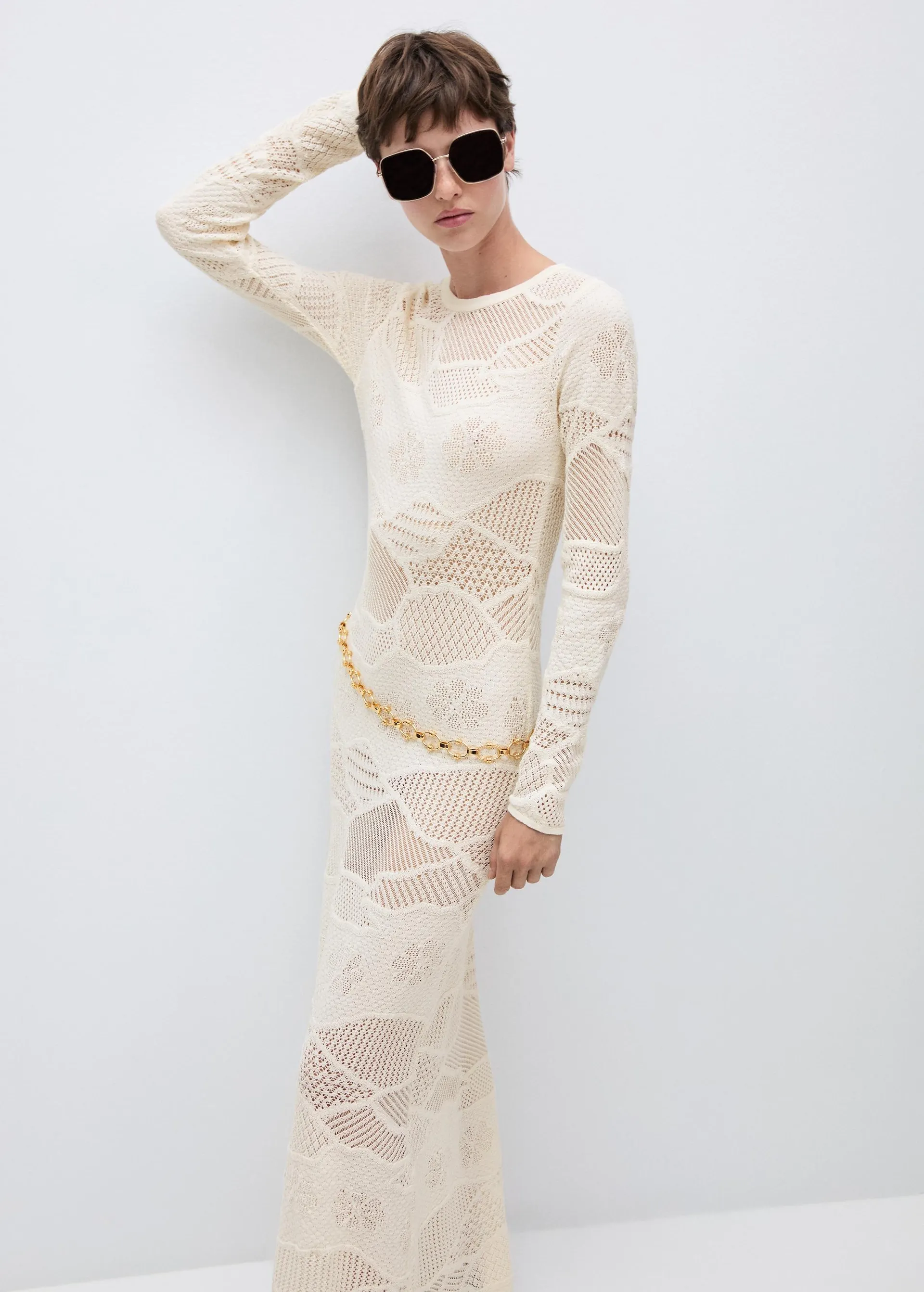 Knit long dress