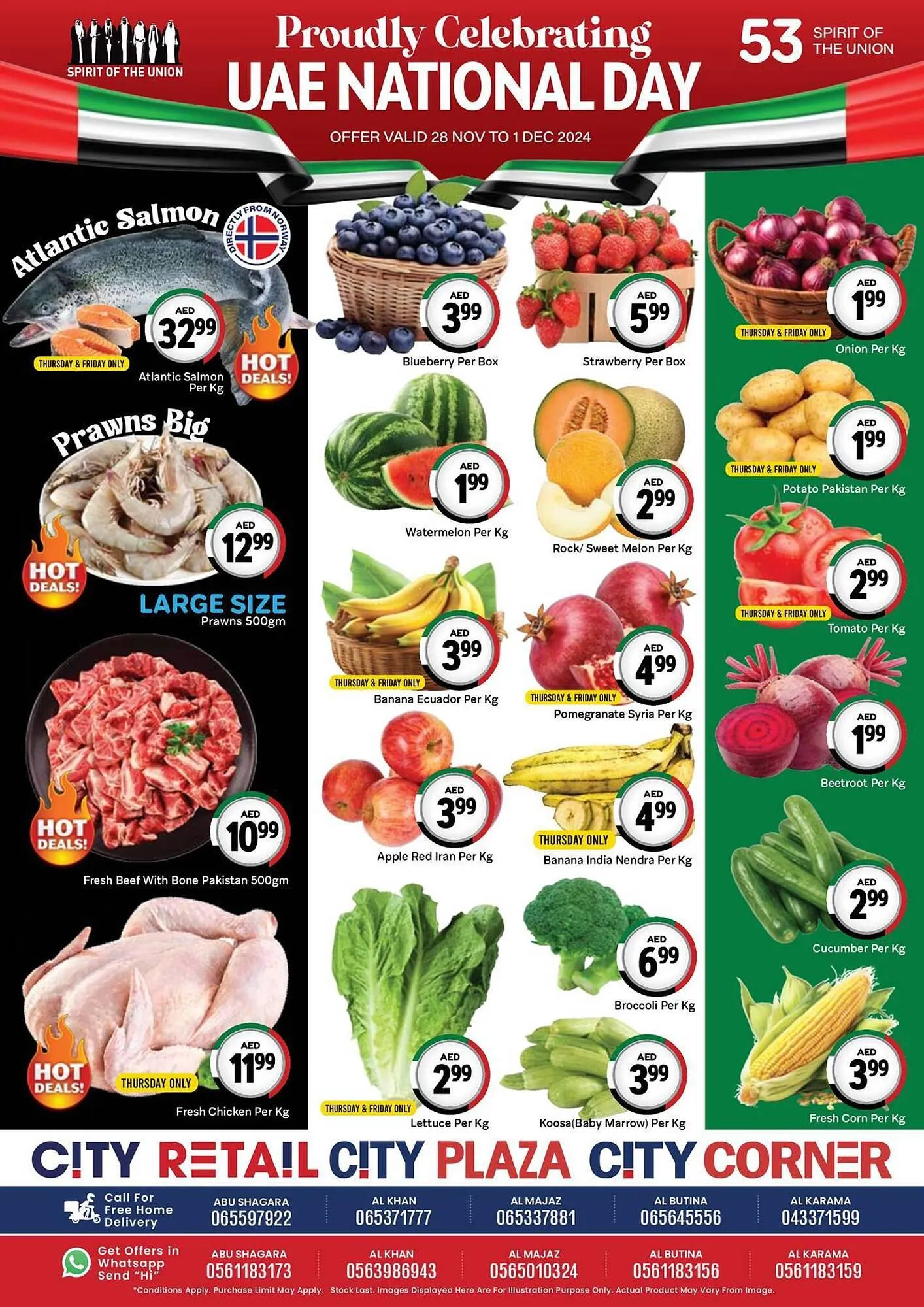 City Retail Supermarket catalogue from 28 November to 1 December 2024 - Offers page 1
