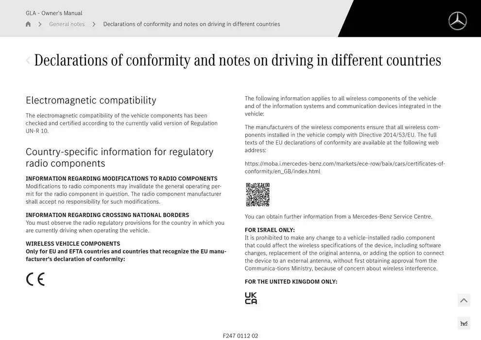 GLA SUV from 14 January to 30 April 2025 - Offers page 112