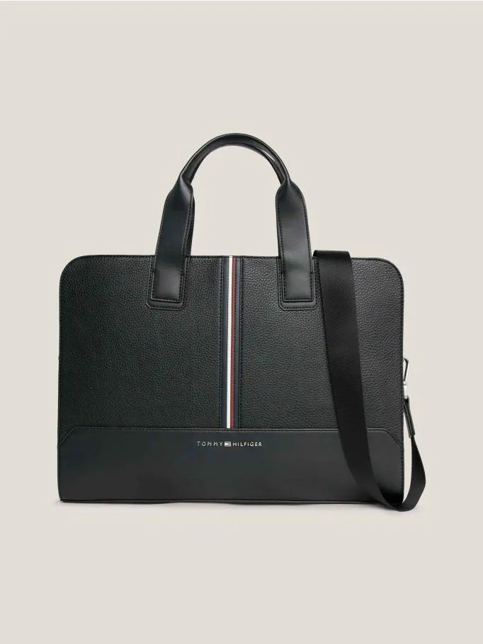 Slim Signature Tape Laptop Bag