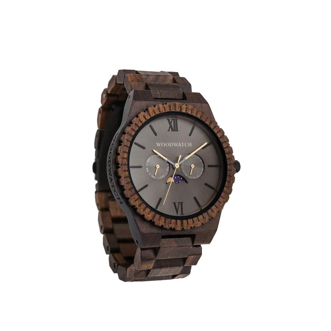 WOODWATCH MEN'S GRAND LUNAR ECLIPSE QUARTZ WATCH